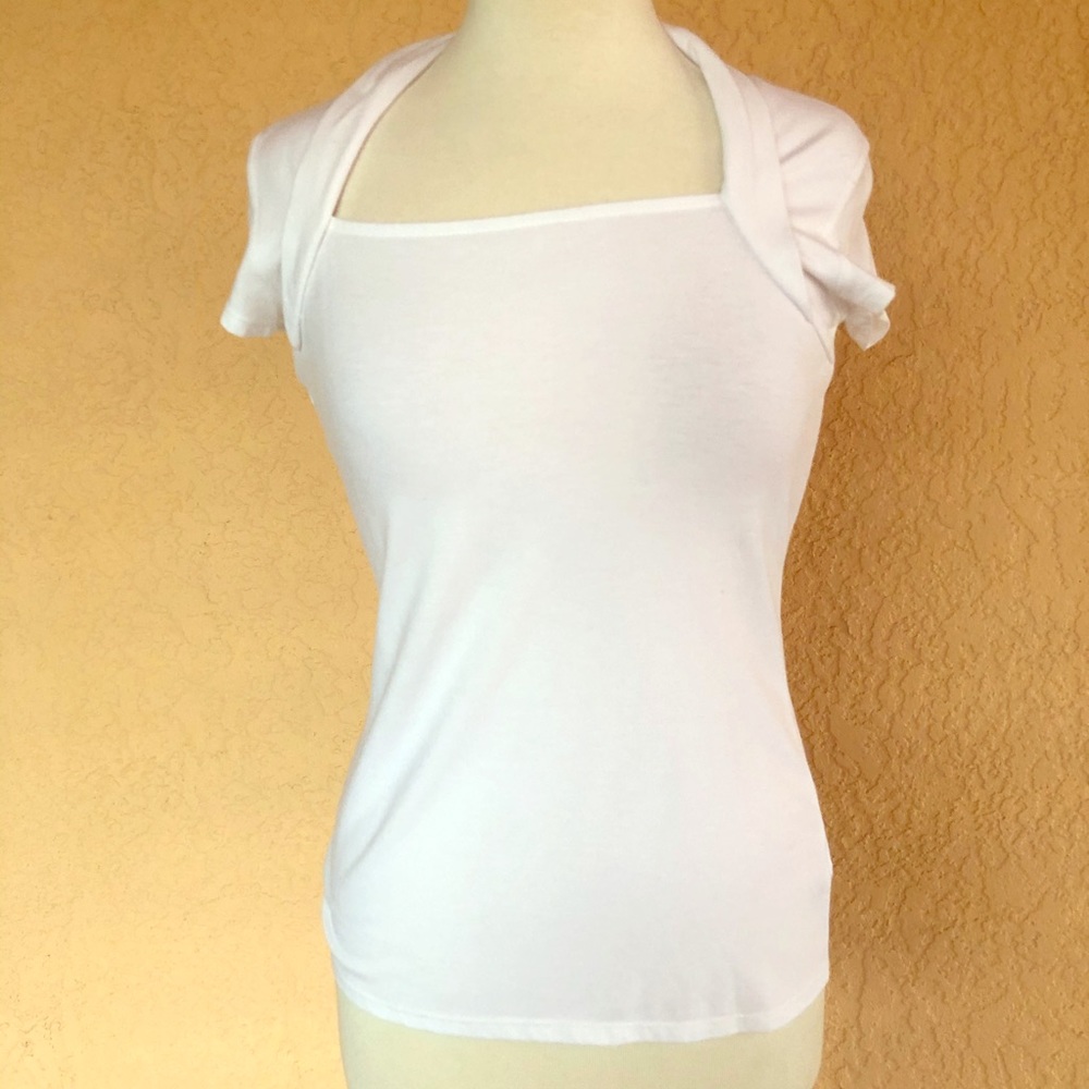 White House Black Market White Tee Sz.S